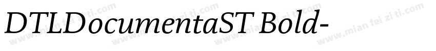 DTLDocumentaST Bold字体转换